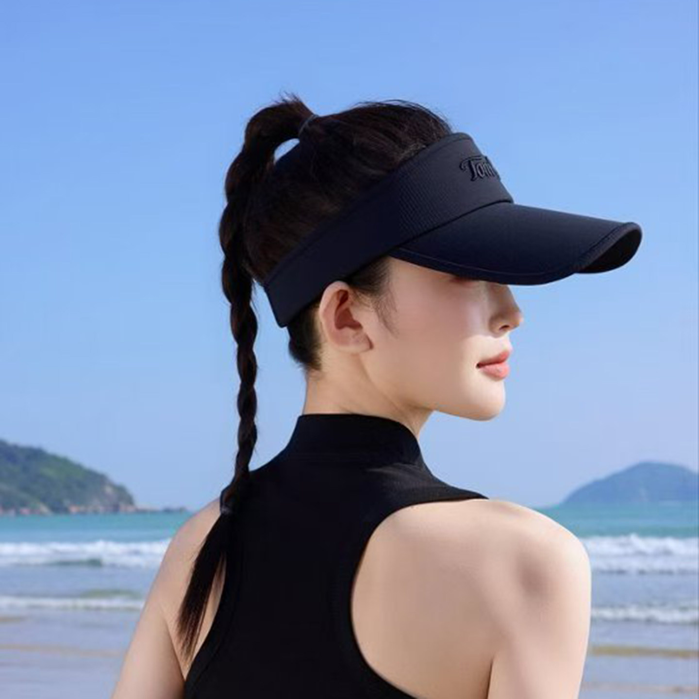 夏季女款空顶遮阳防晒高尔夫帽