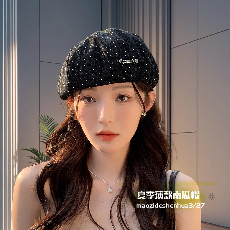 满天星贝雷帽子女2025年春季新款