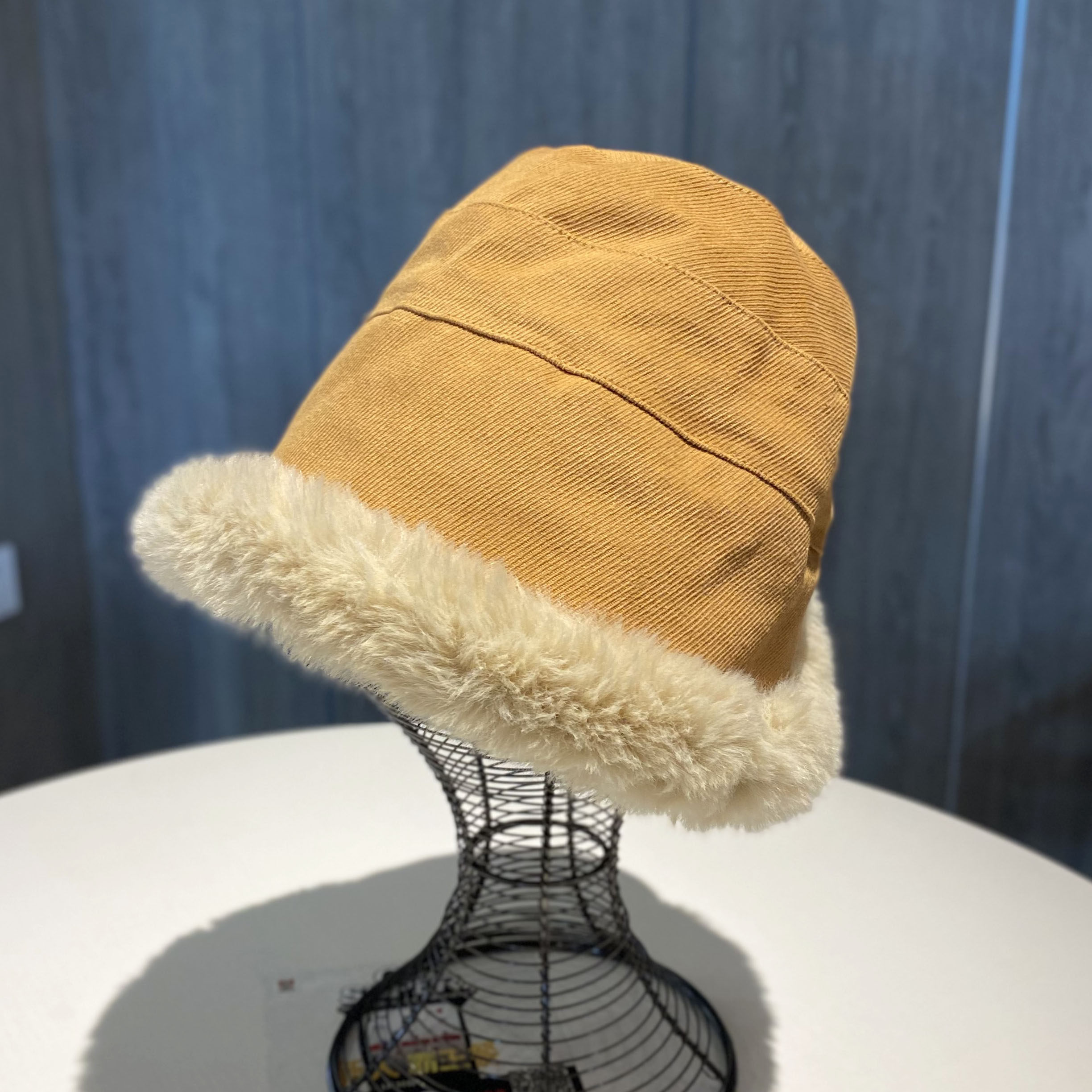 双面戴加绒羊羔毛渔夫帽子女秋冬季韩版百搭保暖护耳盆帽东北帽潮