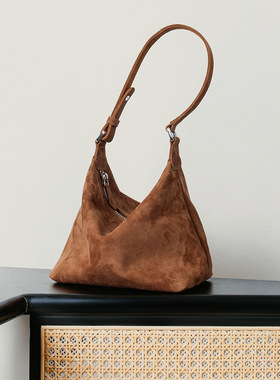 热销真皮女包羊猄绒感轻奢托特包大容量女单肩韩国小众腋下包