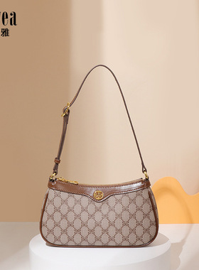 2025新款超火中古经典老花麻将包单肩腋下手机包女质感信封包