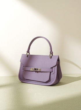 2025新款mini小方包头层牛皮腋下单肩斜挎真皮女包