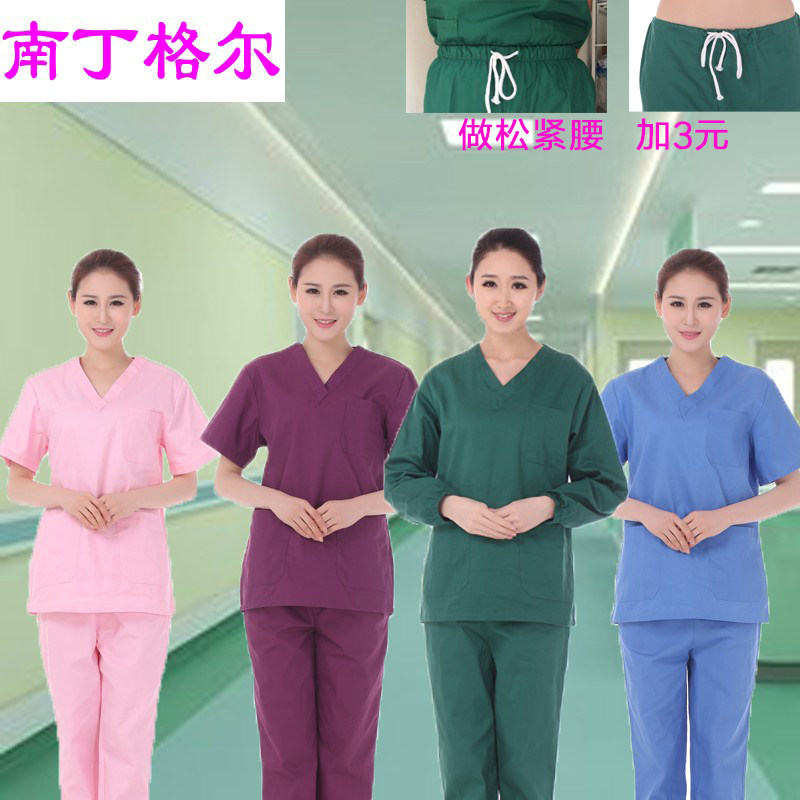 纯棉洗手衣女短袖手术室