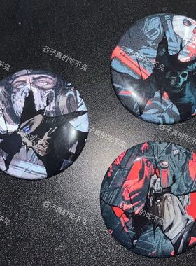 同人谷新款使命召唤游戏周边破碎反光系列Ghost keegan konig吧唧