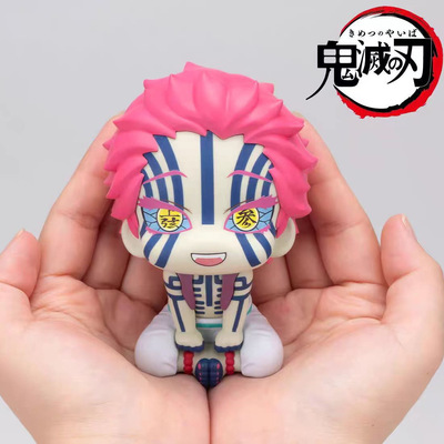 大模丸 鬼灭之刃 上弦·三 猗窝座 头部可动Q版可爱手办 动漫周边