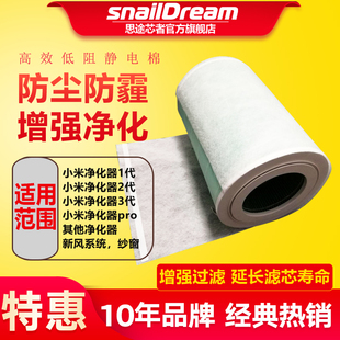 适配小米空气净化器滤芯静电棉初滤DIY除pm2.5纱窗户防尘过滤网
