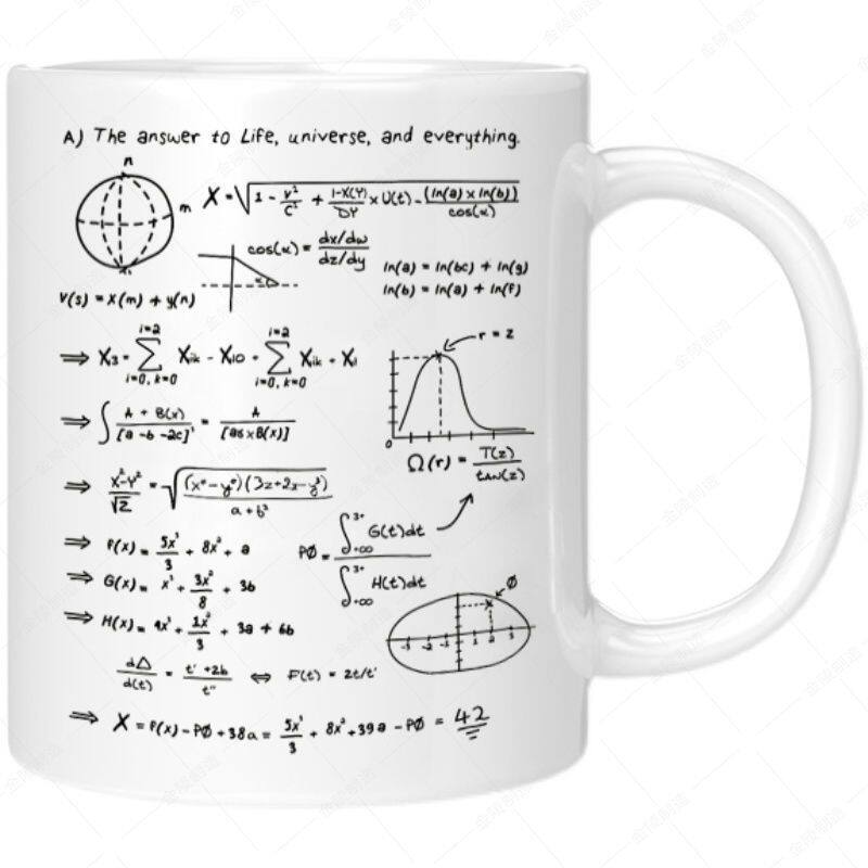 宇宙生命的答案马克杯数学物理公式科幻爱好者家用学生礼物