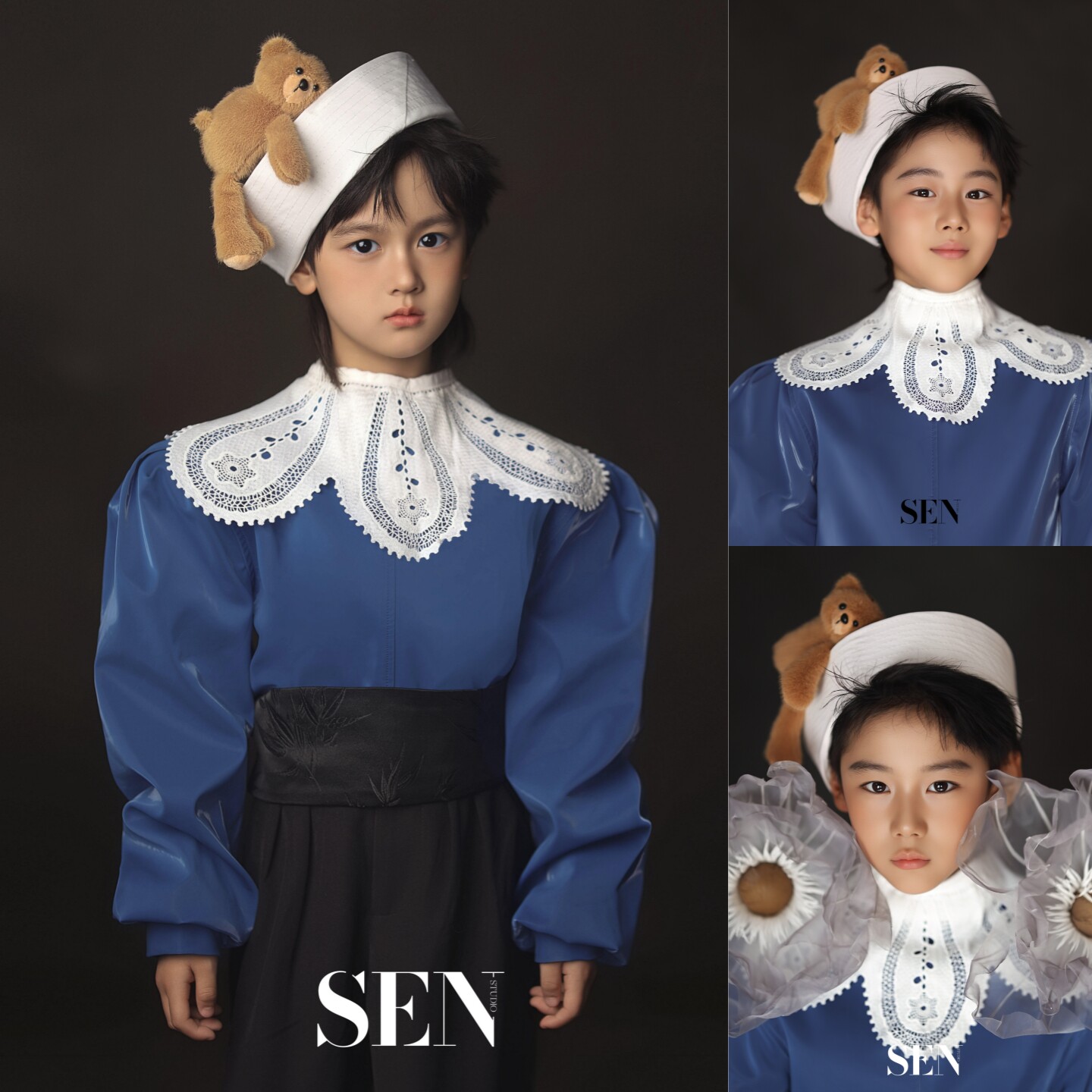 儿童复古宫廷风摄影服装影楼拍照主题大女孩肖像艺术照写真服照相