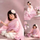 KD道具春日甜粉色写真服装 影楼拍照主题 儿童氛围感艺术照摄影服装