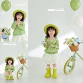 儿童摄影服装 春天小女孩艺术照衣服 小清新影楼拍照主题2026年新款