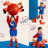 look潮童中小童马住好运儿童摄影服装 影楼拍照主题马年属相服新年