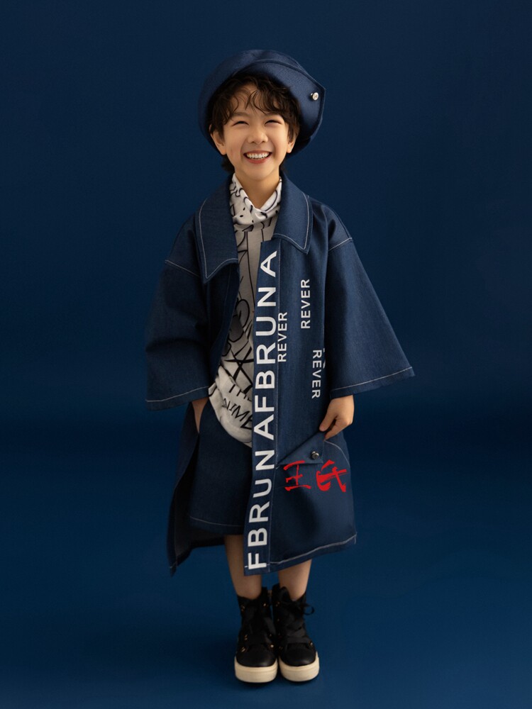 儿童摄影服装潮童男孩2024年影楼拍照衣服套装正版新款照相衣服