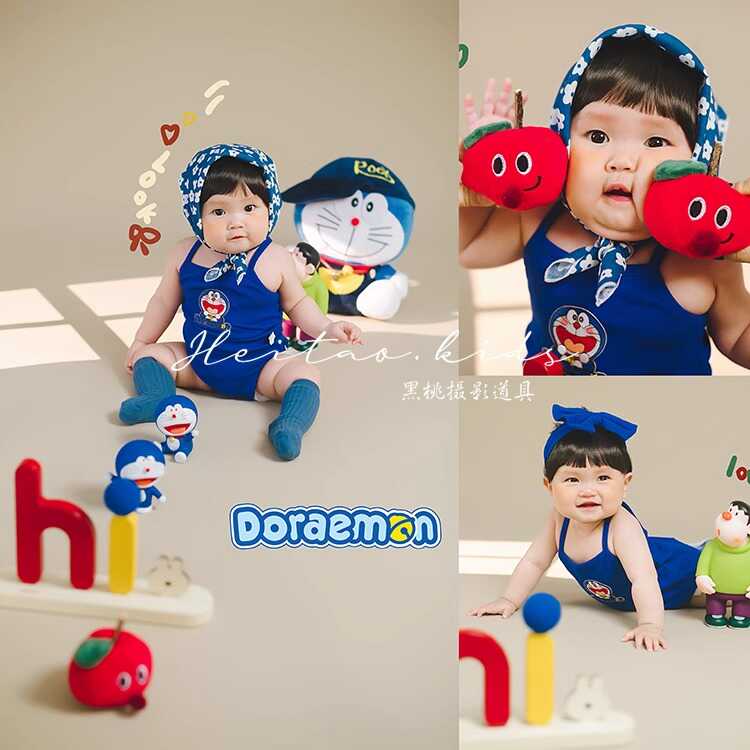 影楼拍照主题百天周岁宝宝拍照衣