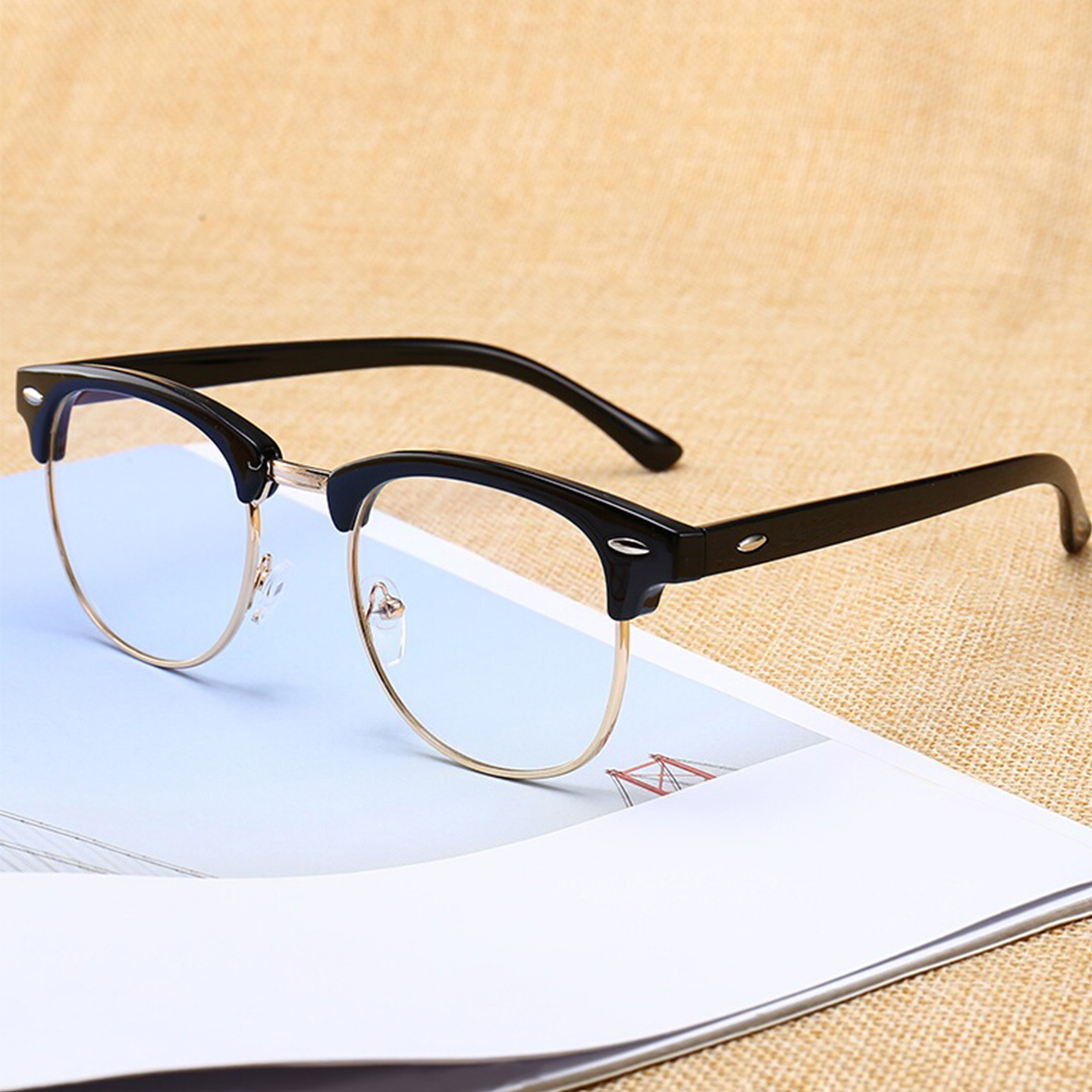 明星同款眼镜框近视防蓝光眼镜男抗蓝光网红时尚潮眼镜女潮平光镜