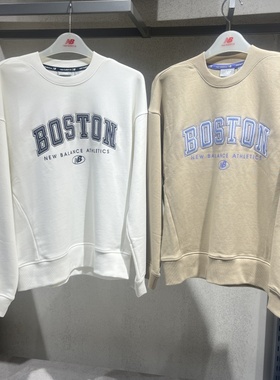 NEW BALANCE特价NB男女款韩版时尚休闲百搭套头衫卫衣5CC17102-IV
