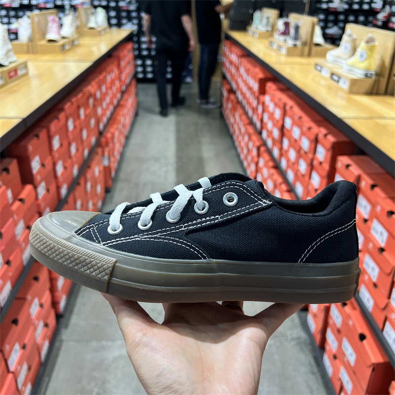 CONVERSE匡威正品Malden莫尔登黑棕色低帮男女同款帆布鞋A15593C