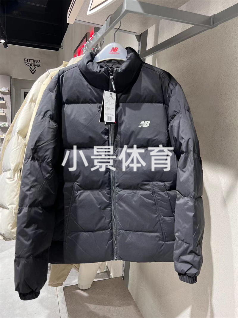 NB经典黑色男女短款羽绒服外套