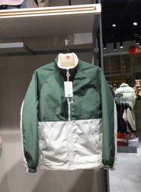 New Balance/NB秋冬男女款两面穿羊羔绒毛外套夹克6DC39703-IV-BK