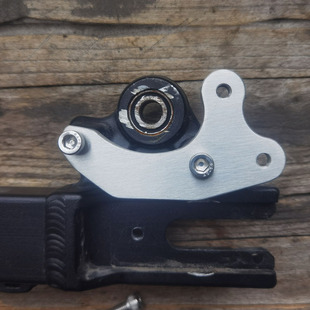 自制304挡泥板支架适用于九号猎户座dz110p原装平叉装可调挡泥板