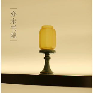 |亦宋书院|宋式烛台 玻璃灯罩 蜡烛香薰灯 陶瓷 明清中式家具摆件