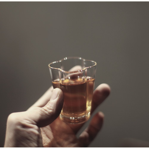 工匠家品 海棠品茗杯 加厚玻璃耐热 分茶器 茶海公杯 玻璃茶杯