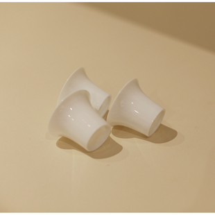 |工匠家品|景德镇白瓷 马蹄品茗杯 茶杯 高透薄胎 茶具