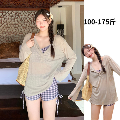 2025新款大码泳衣女微胖mm女孩