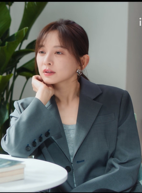 冬至陆嫣孙千喻正施诗同款休闲西装外套女春秋宽松炸街西服上衣女