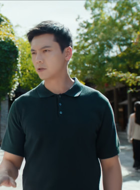 许我耀眼沈皓明陈伟霆同款意式马球polo衫男士纯棉短袖针织T恤夏