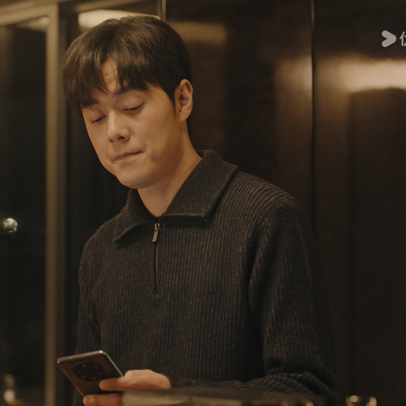 夜色正浓董越张超同款羊毛莫代尔拉链立领针织衫保暖亲肤毛衣秋冬