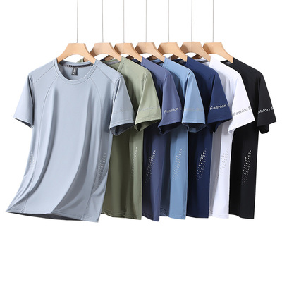 我的后半生沈青佟大为同款冰感透气运动T恤速干衣冰丝男士半袖衫