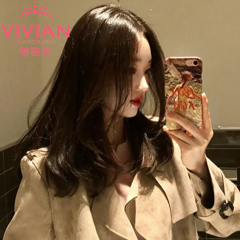 薇薇安假發女長卷發U型半頭套內扣逼真無痕直長發網紅鎖骨發VU07