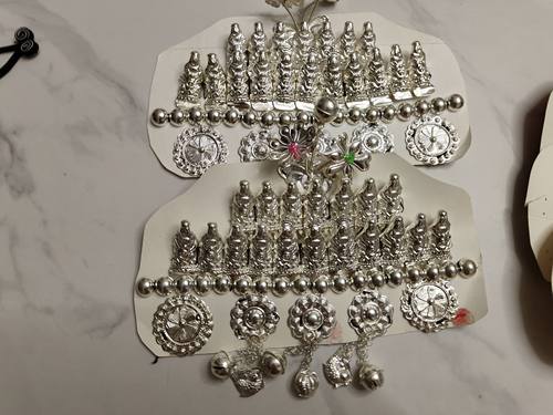 少数民族纯手工婴童帽子配饰苗银套装