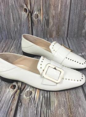 Hogl 友高 漆皮 可踩后跟 铆钉装饰扣设计 乐福单鞋女款 8-101725