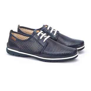 漫步代购 Pikolinos派高雁男鞋2023春季款系带镂空休闲鞋M9A-4120