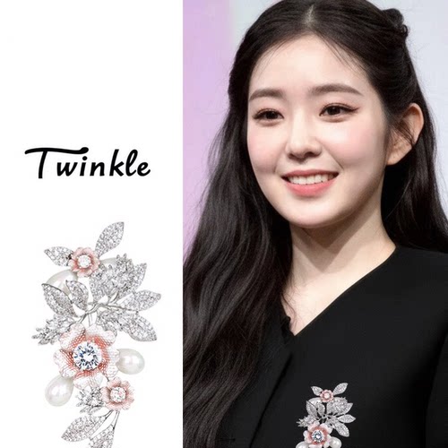 小众立体花朵胸针奢华女西装