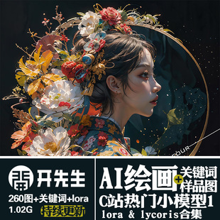 AI绘画StableDiffusion样图+关键词+lora+lycoris：C站热门小模型