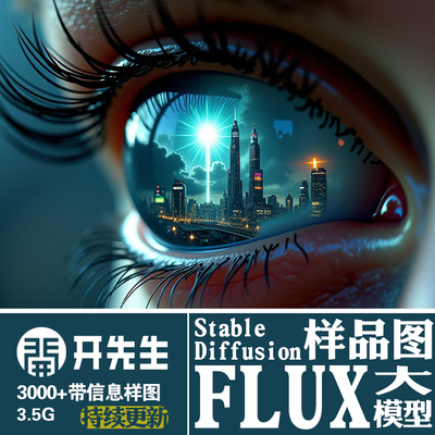 AI绘画StableDiffusion大模型FLUX带信息样图支持ComfyUI和WebUI
