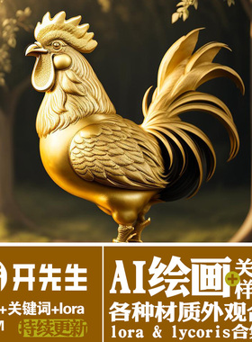 AI绘画StableDiffusion样图+关键词+lora+lycoris：多种金属材质