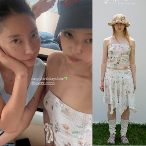 jennie同款韩国品牌抹胸上衣
