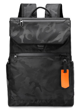 大容量双肩包质感时尚休闲男士背包学生背包 14寸电脑双肩包批发