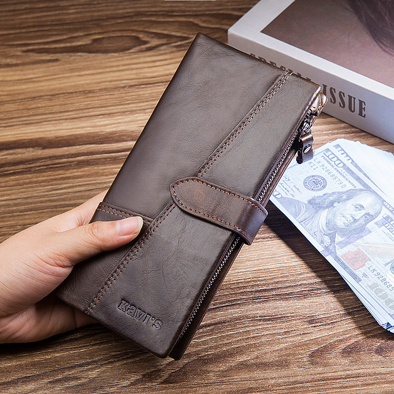 2025新款钱包女士长款复古欧美拉链多卡位头层牛皮两折学生手拿包,箱包皮具/热销女包/男包,托特包,淘宝优惠券,粉丝福利购,淘宝优惠卷