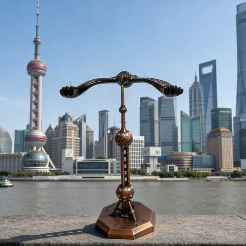 东方明珠旅游纪念品金属模型摆件