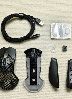 赛睿Aerox 9无线鼠标外壳工厂鼠标外壳零件整套侧键滚轮脚贴