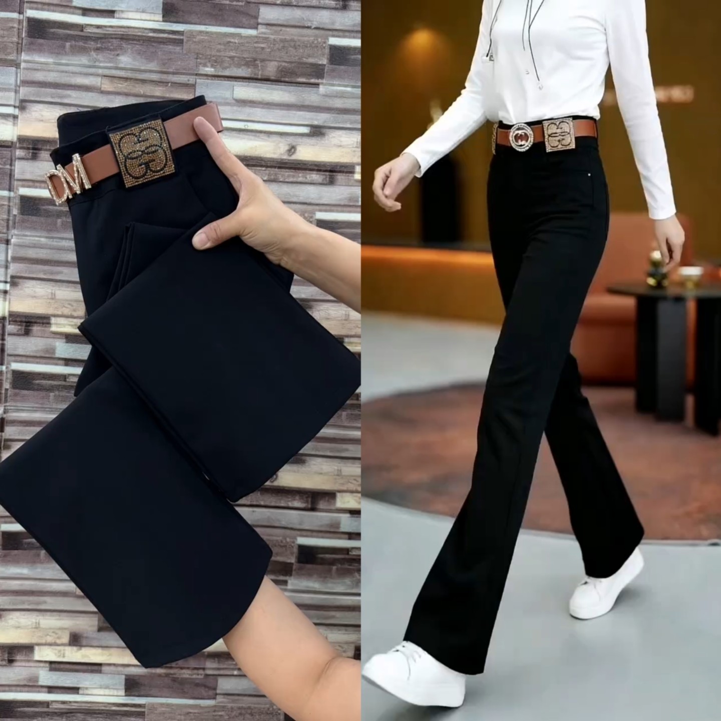南韩四面弹力微喇裤女高腰显瘦品质西装喇叭裤2026春秋季新款女裤,女装/女士精品,休闲裤,淘宝优惠券,粉丝福利购,淘宝优惠卷