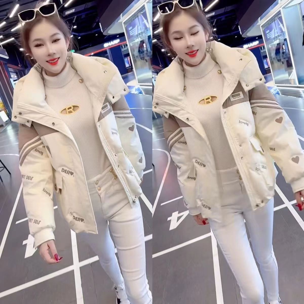 保暖洋气小个子显高羽绒服