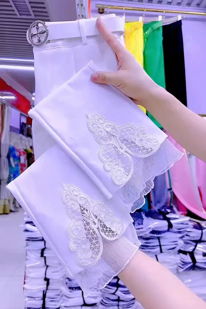 四面彈力微喇褲女顯瘦