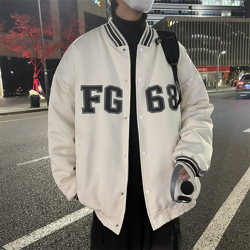2025冬季棒球服棉衣男潮流棉衣加厚保暖外套M2007P120控158,男装棉衣,电商C323