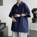 2024夏装工装衬衫男士短袖衬衣宽松休闲衬衫C203P35，男装衬衫，电商C323