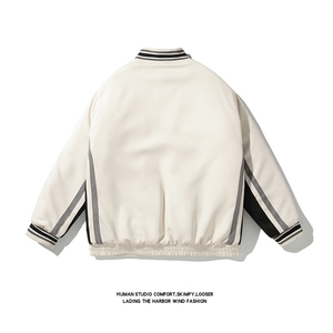 白底平铺 冬装棒球服棉衣男潮流棉衣加厚保暖外套 M2007P120控158图片